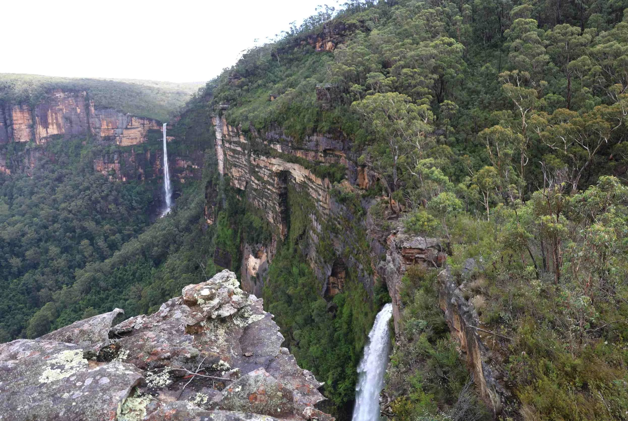 Blue Mountains private tour is enhanced after significant rainfall by gushing waterfalls