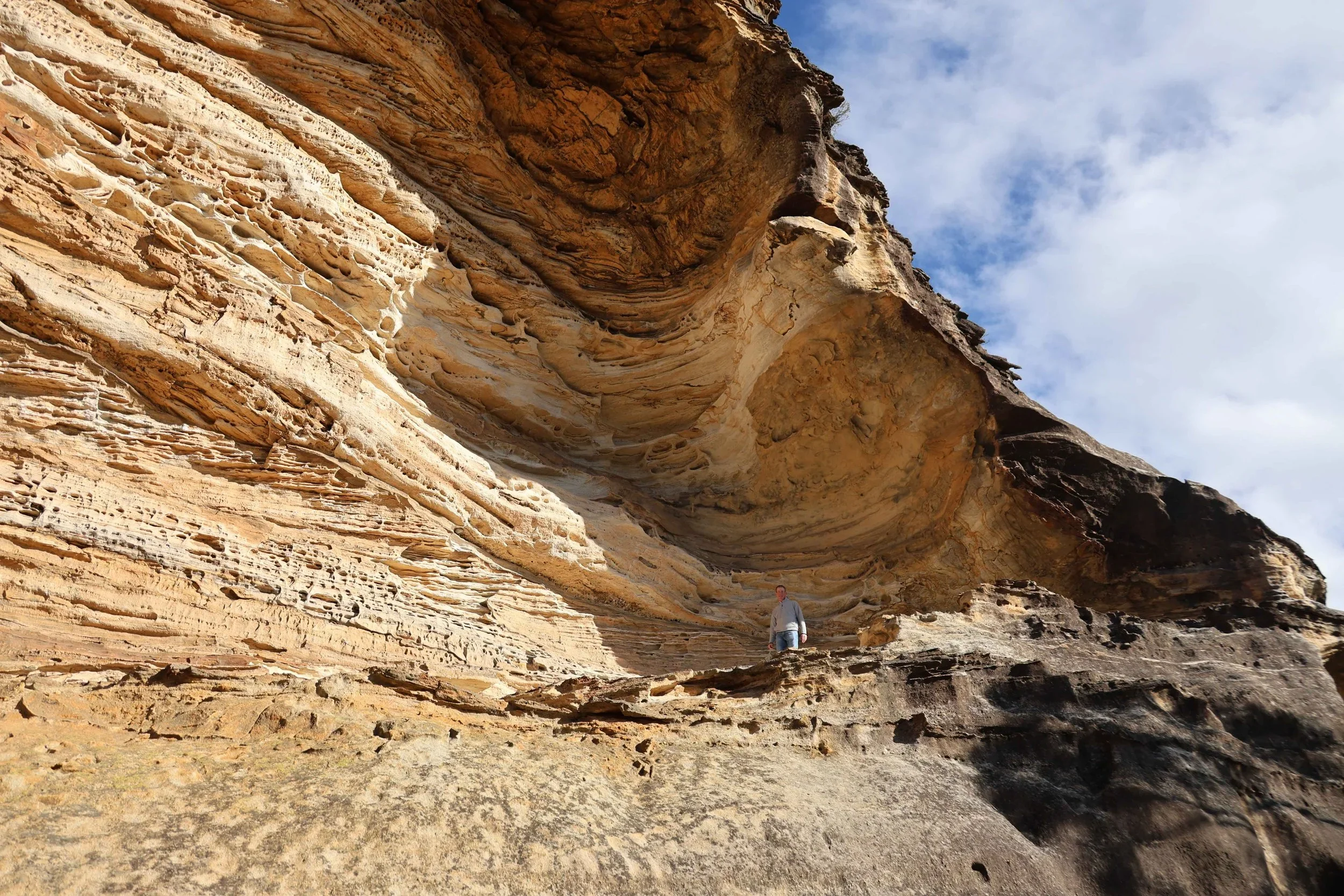 Wind eroded cave the Grose Valley Blue Mountains