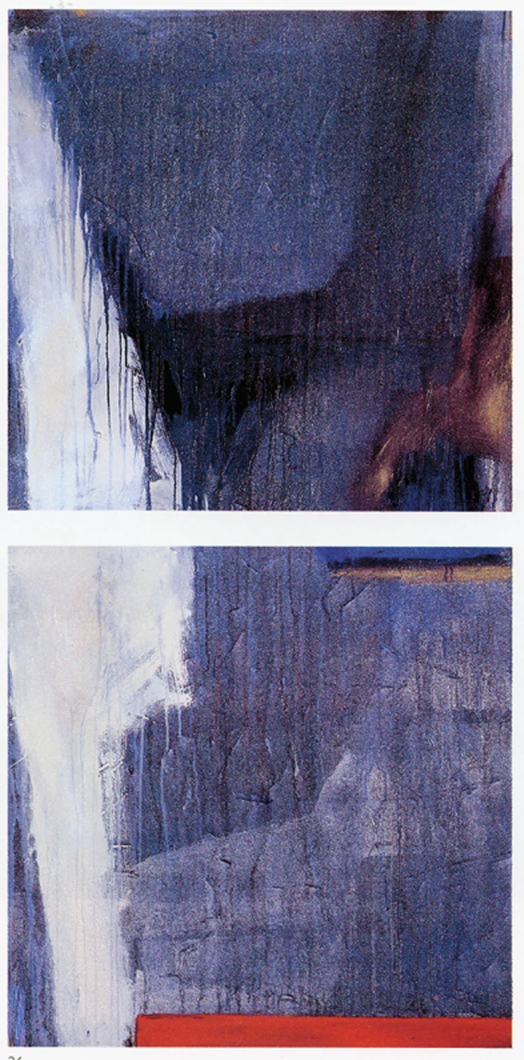 Azul Plata (Dipthych) 1990 (36"x36" ea.)