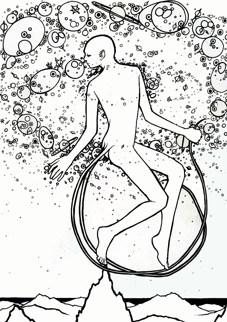 The Fool (2002). Ink on paper.