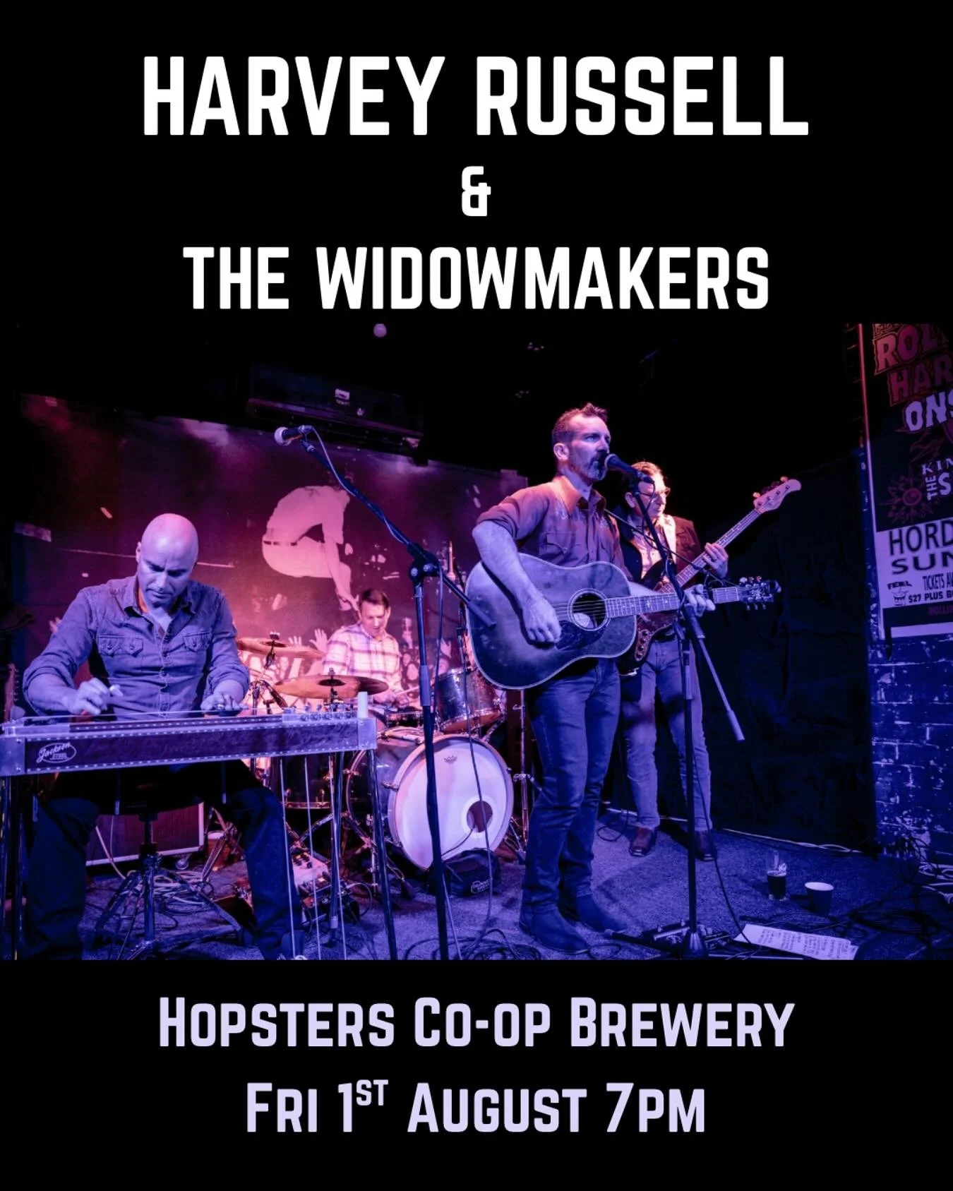 GIG ALERT: We&rsquo;re back at @hopstersau #enmore for a FREE show on Friday 1 August from 7pm! 2 sets of alt country and honky tonk - come along for the tunes and the seriously good #craftbeer 
H