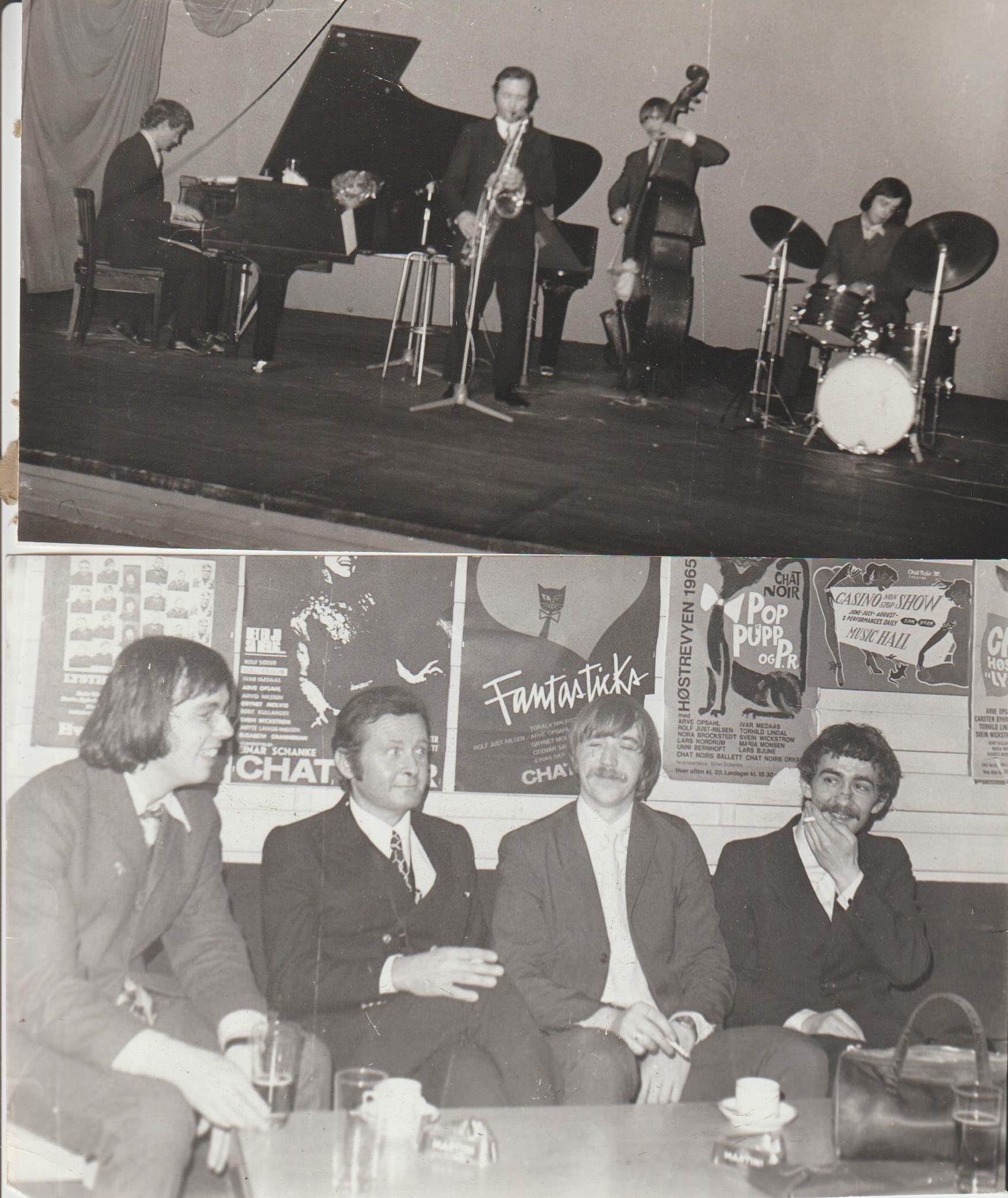 The trio with Stan Getz touring Scandinavia February 1970