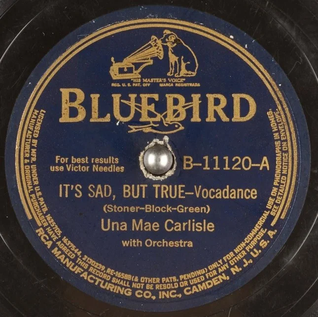One of the 78s Una Mae Carlisle recorded with Lester’s quintet
