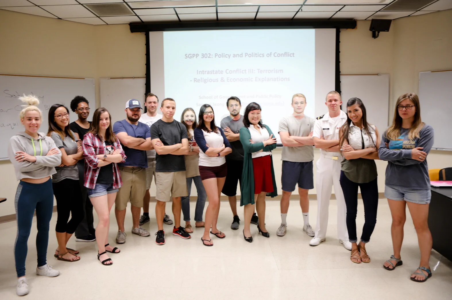 With the students in SGPP302 Policy and Politics of Conflict