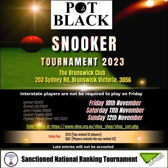 Pot Black Snooker Championship — Snooker and Billiards NSW