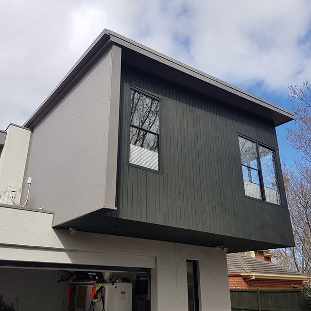 Colorbond mini corodek wall cladding and eves in wallaby

#colorbond #roofplumbing #roofing #bluescope #architecture #melbourne