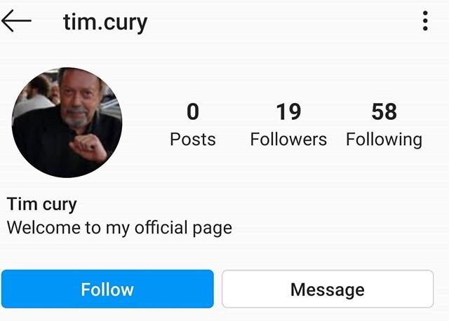 Unfortunately the scammers are back to it - if you receive a message from the page tim.cury please do not engage and please report the account. #timcurry