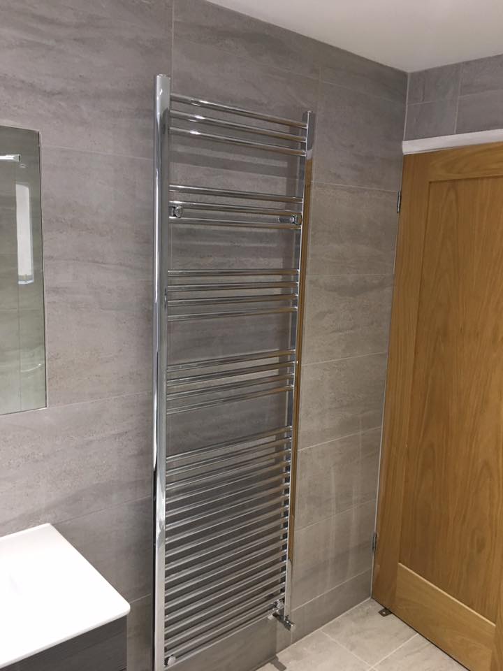 Large heated towel rail design