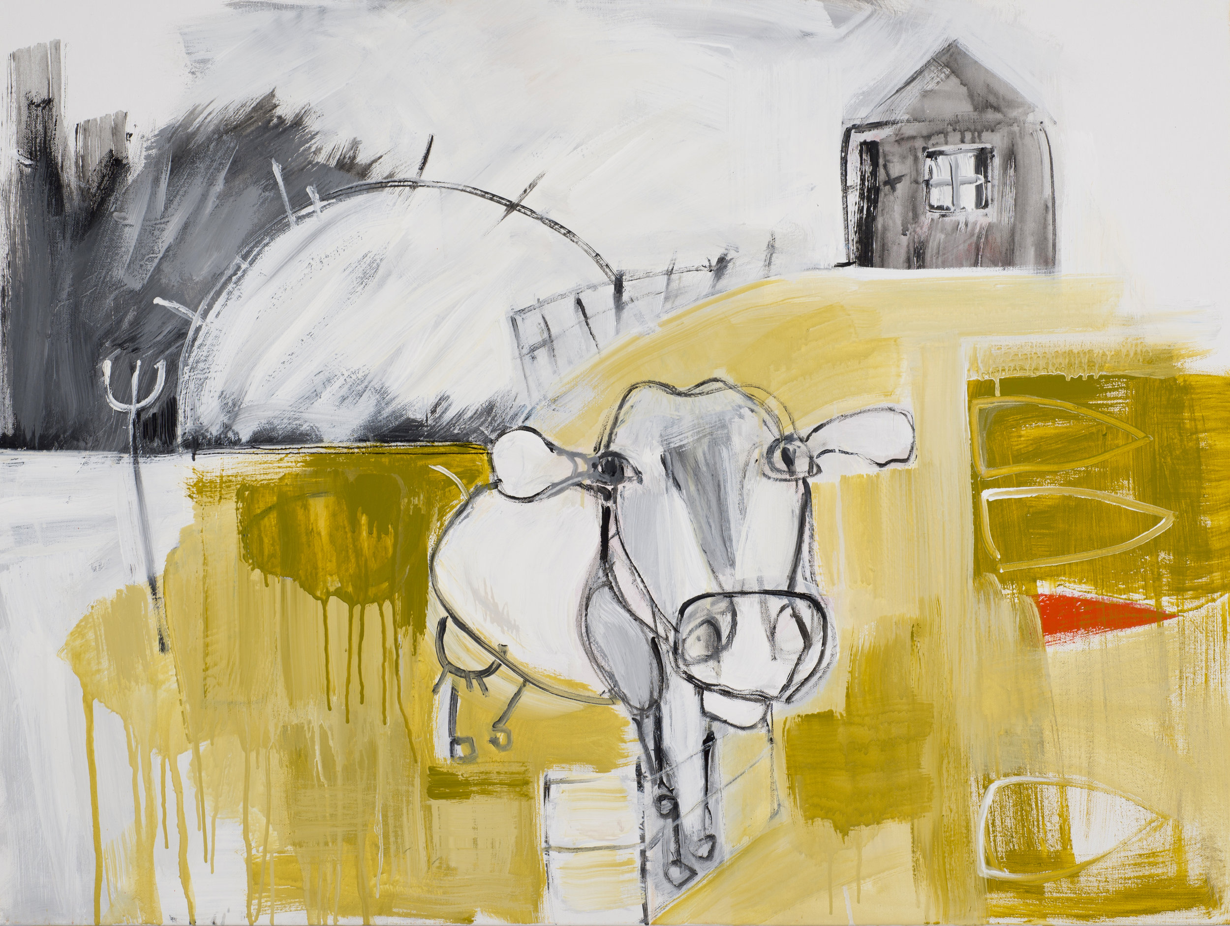   Untitled (Cow and Fence) , 2018. 