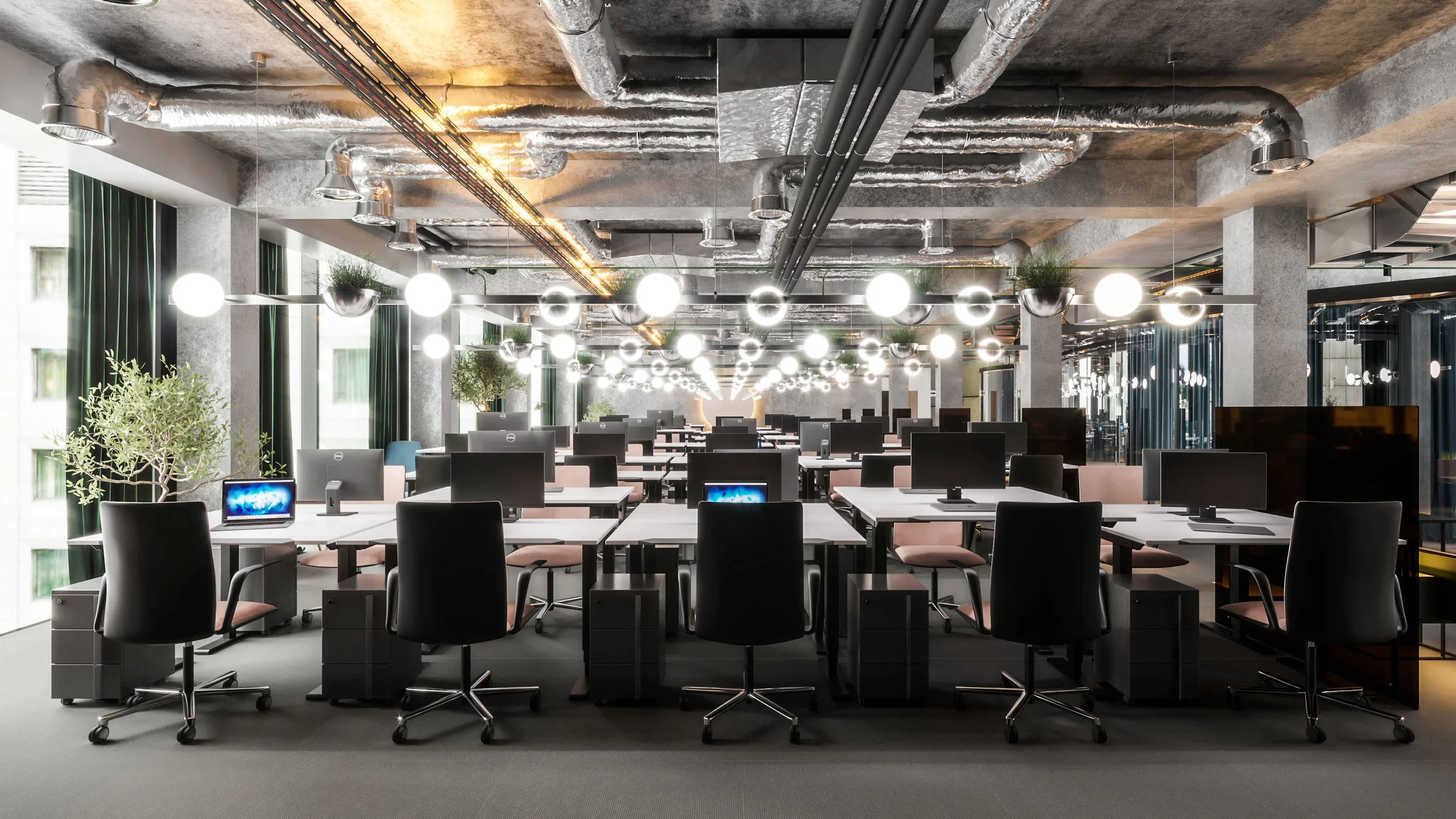 Open space / dedicated workplaces