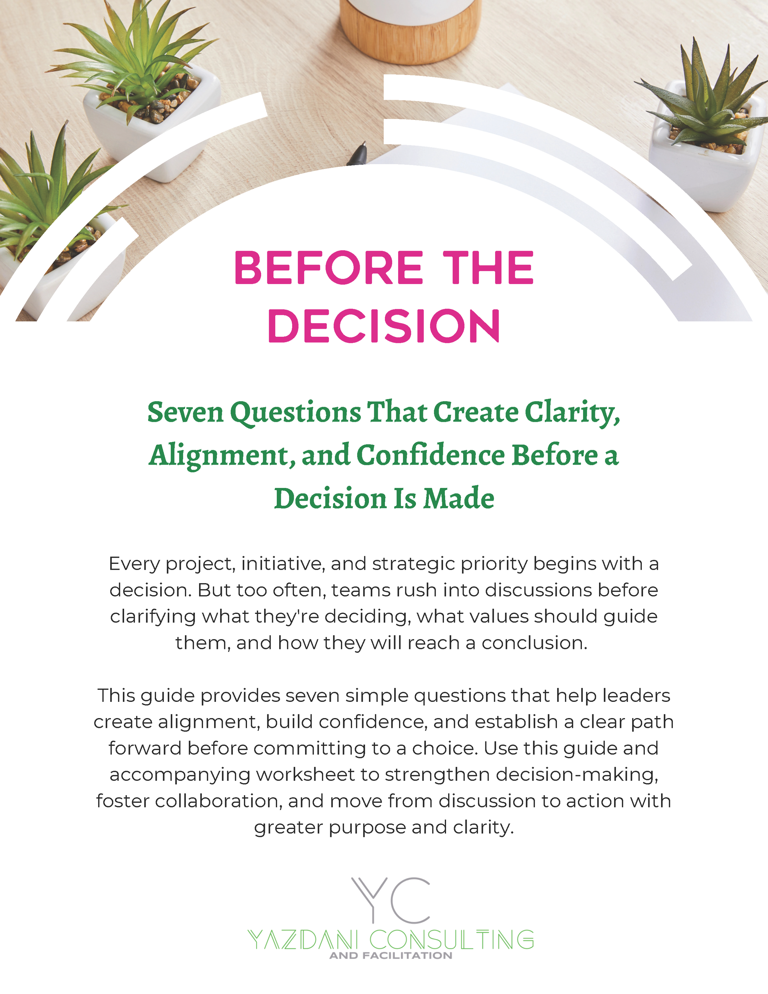 Before the Decision: Seven Questions That Create Clarity, Alignment, and Confidence Before a Decision Is Made