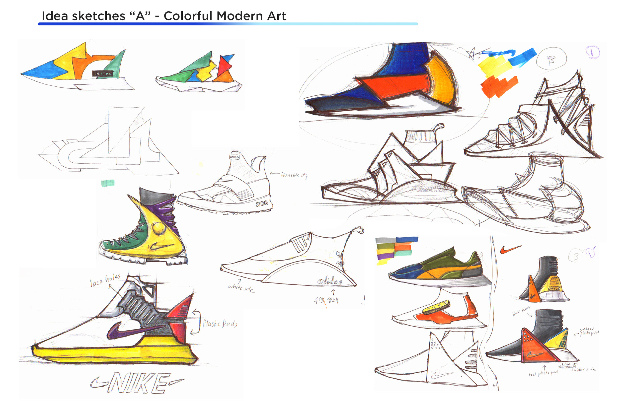 How to Draw a Nike Shoe in 1 minute   DESIGN SKETCHBOOK