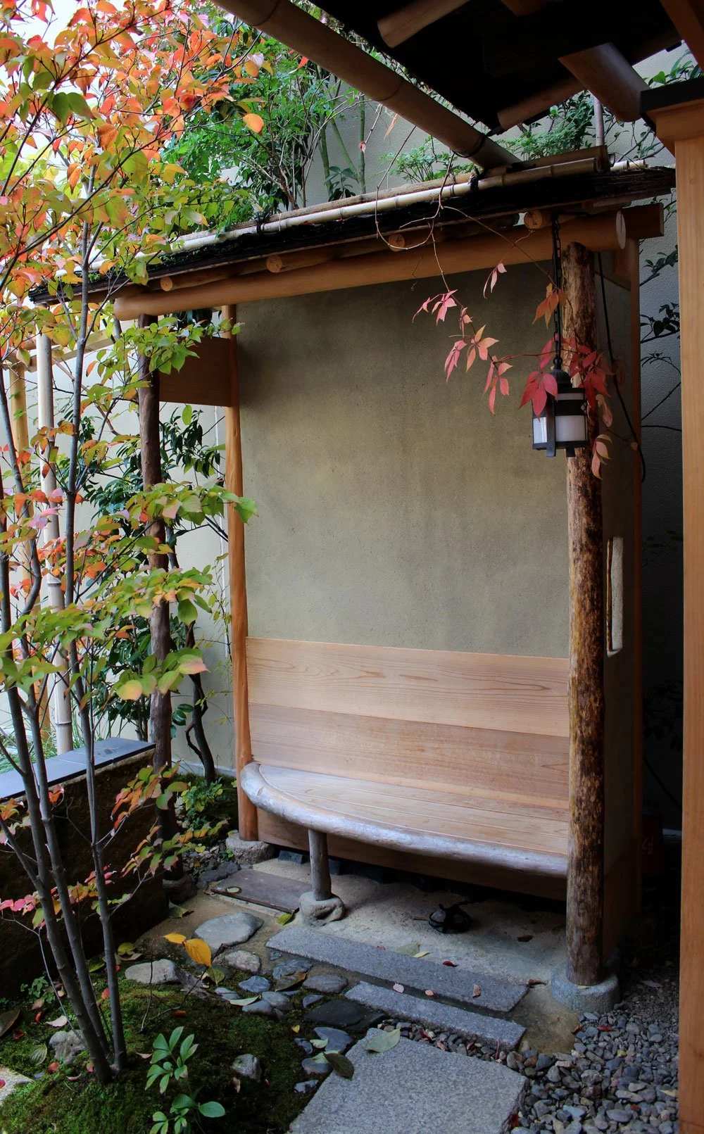 A nook for sipping coffee at Kyoto’s Blue Bottle outpost.