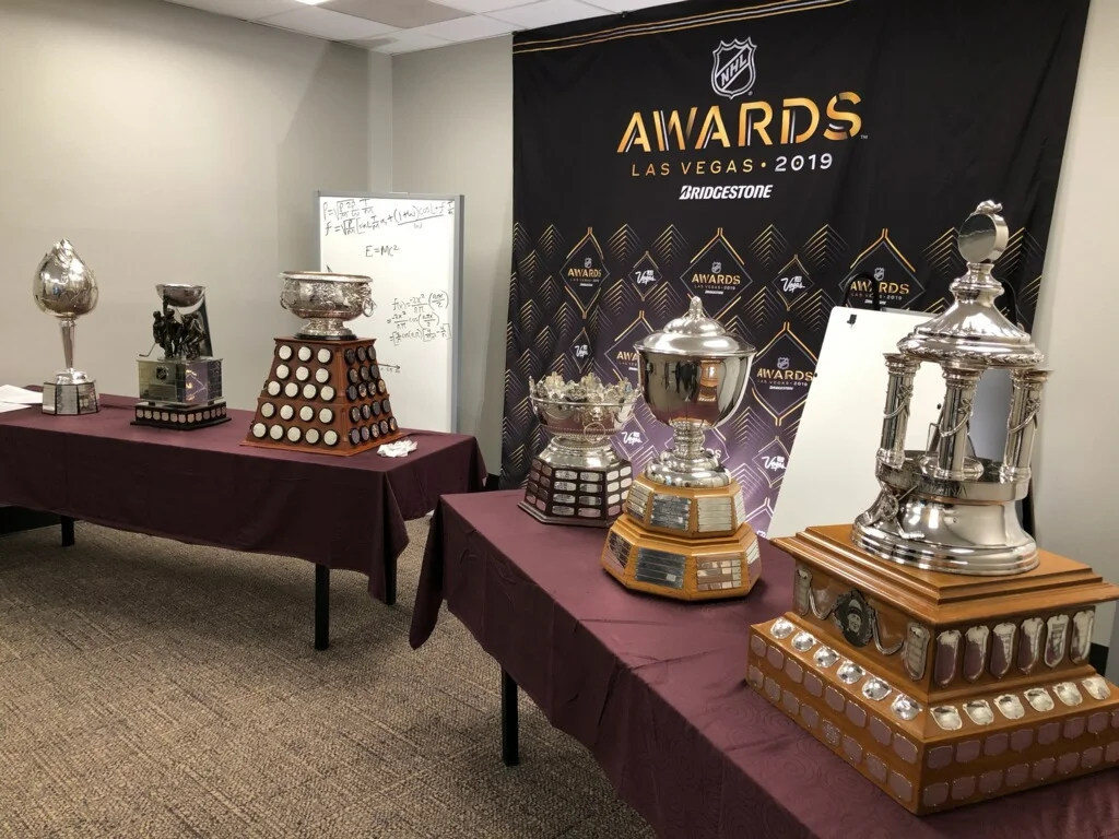 Craig C went to do some spots for the NHL awards and snapped a pic of all the hardware!