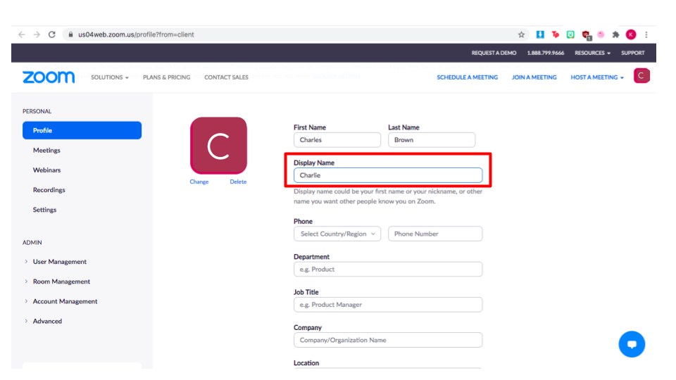 How to Change Your Zoom Display Name to Your Student's Name — MAGIC