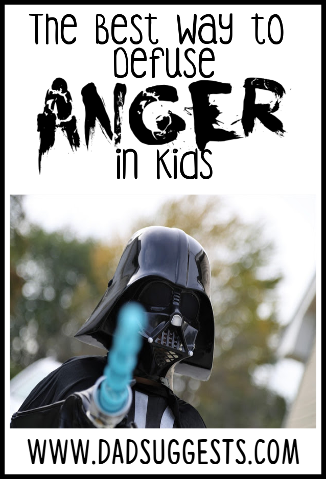 How do you calm down an angry kid in a positive way? Check out this trick for defusing anger in children in a fun way that leads to a playful understanding that their initial impulse was a negative one. #parenting #angrykids #calmkids #relaxingkids #anger #raisingkids #dadsuggests