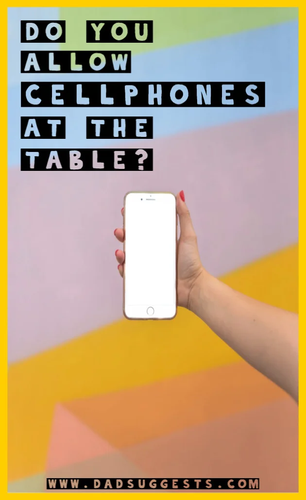 Do you allow cellphones at the dinner table? How do you handle screen time with your kids? Are you worried about the effect technology has on relationships? #screentime #childhoodunplugged #kidscellphone #familydinner #familytime #parenting #dadsugg…