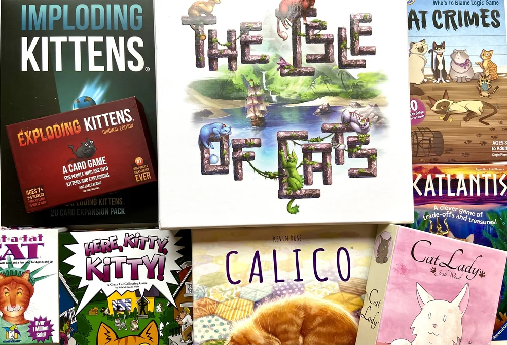 Cats Playing Board Games