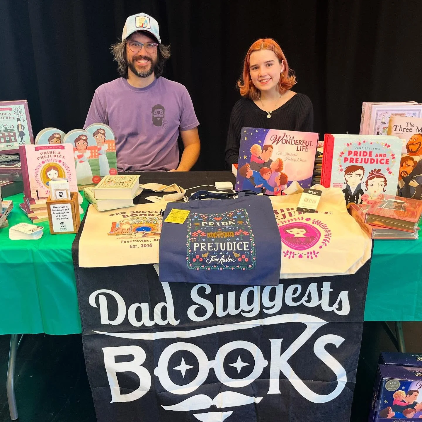 Lily and Ryan are at @theatresquared for their 20th birthday bash! We&rsquo;re selling kids books to match some of their shows this year - Pride and Prejudice, 3 Musketeers, and It&rsquo;s a Wonderful Life! 10% of sales go to support this awesome the