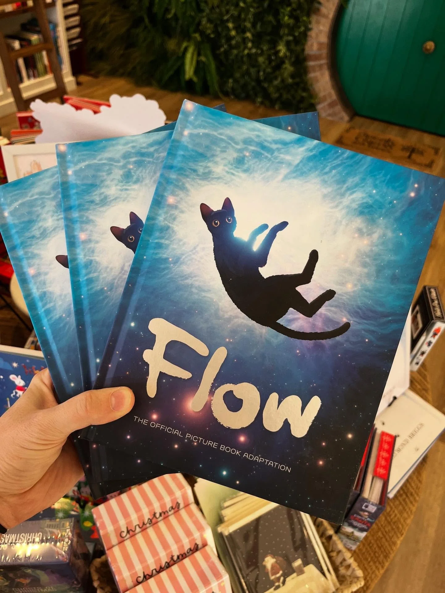 Well this is pretty cool, huh? Did you watch Flow? We really loved it in theaters. We just got in the picture book adaptation. It&rsquo;s very beautiful of course - just like the movie. 

Kind of interesting to have words put to it considering it&rsq