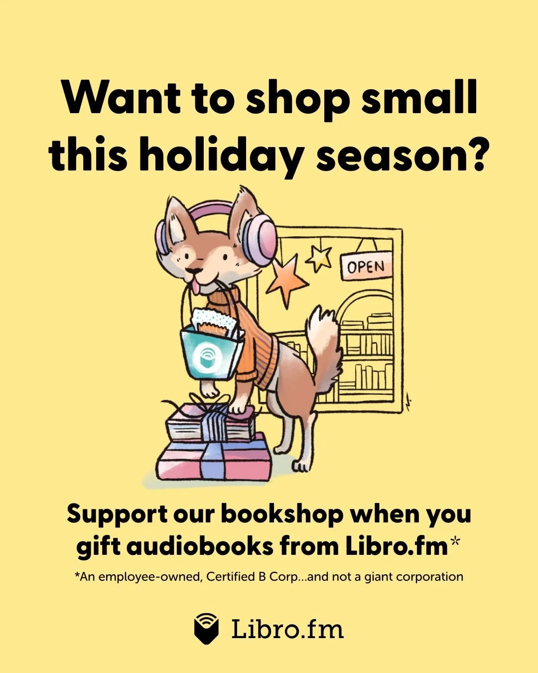 Would you like 3 free audiobooks? We have a very fun surprise for Small Business Saturday! 😲 To celebrate our first year in our new bookshop - and our first Small Business Saturday - we are giving away 3 free audiobooks to 3 different lucky customer