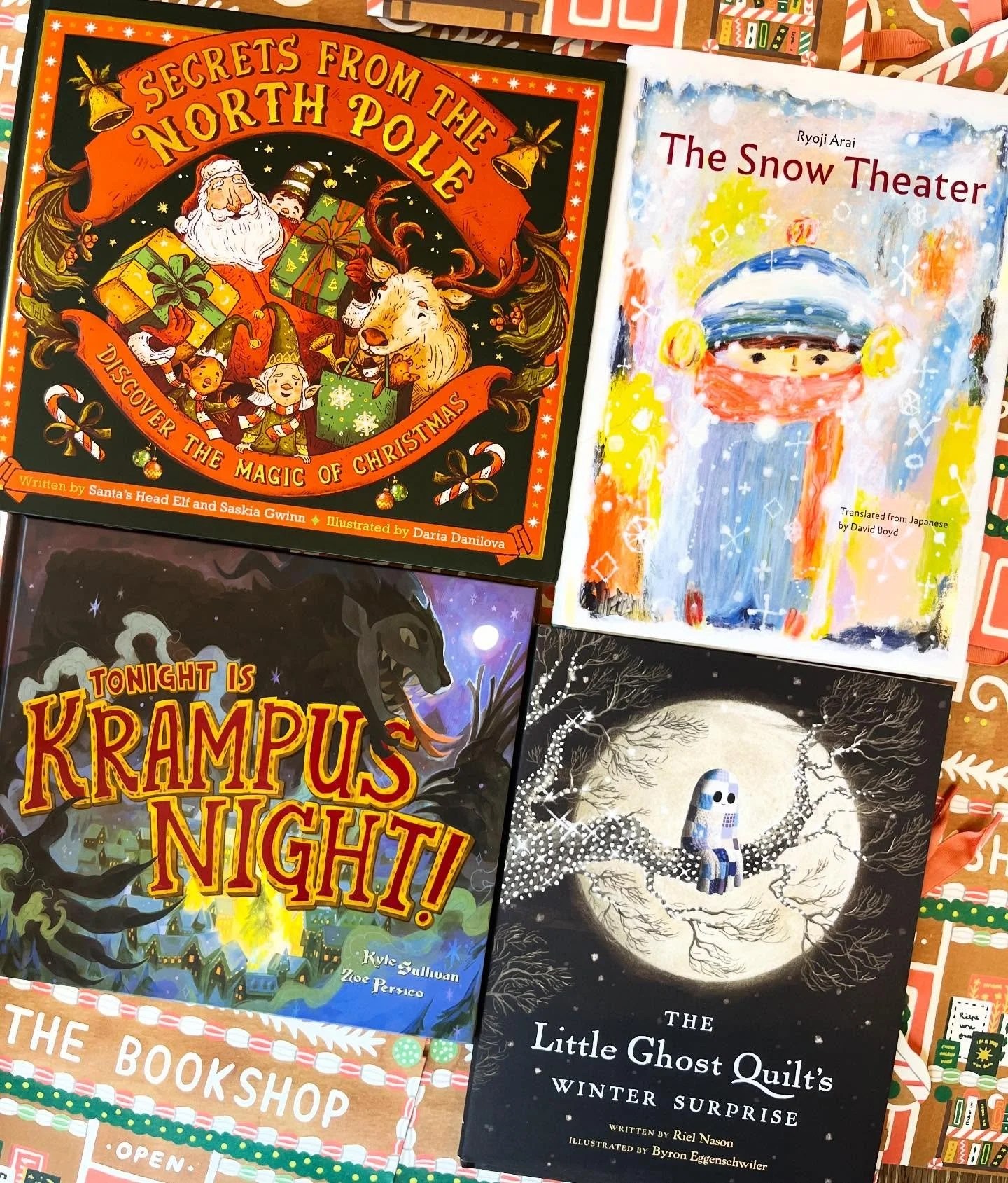 The results are in and these are our top 4 Christmas picture books of 2025!
Tonight is Krampus Night!
The Snow Theater
The Little Ghost Quilt&rsquo;s Winter Surprise 
And our number one Christmas book this year:
Secrets from the North Pole!

You can 