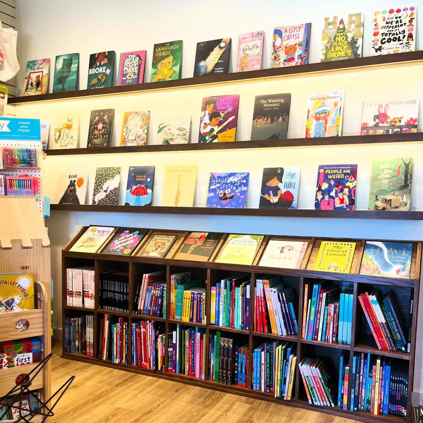 Christmas is over, but the good news is that means I have complete and total free rein over the picture book display wall! 🫡 🙌

How many of these books have you read?

No kidding, re-curating this wall in particular is easily a top 3 favorite thing