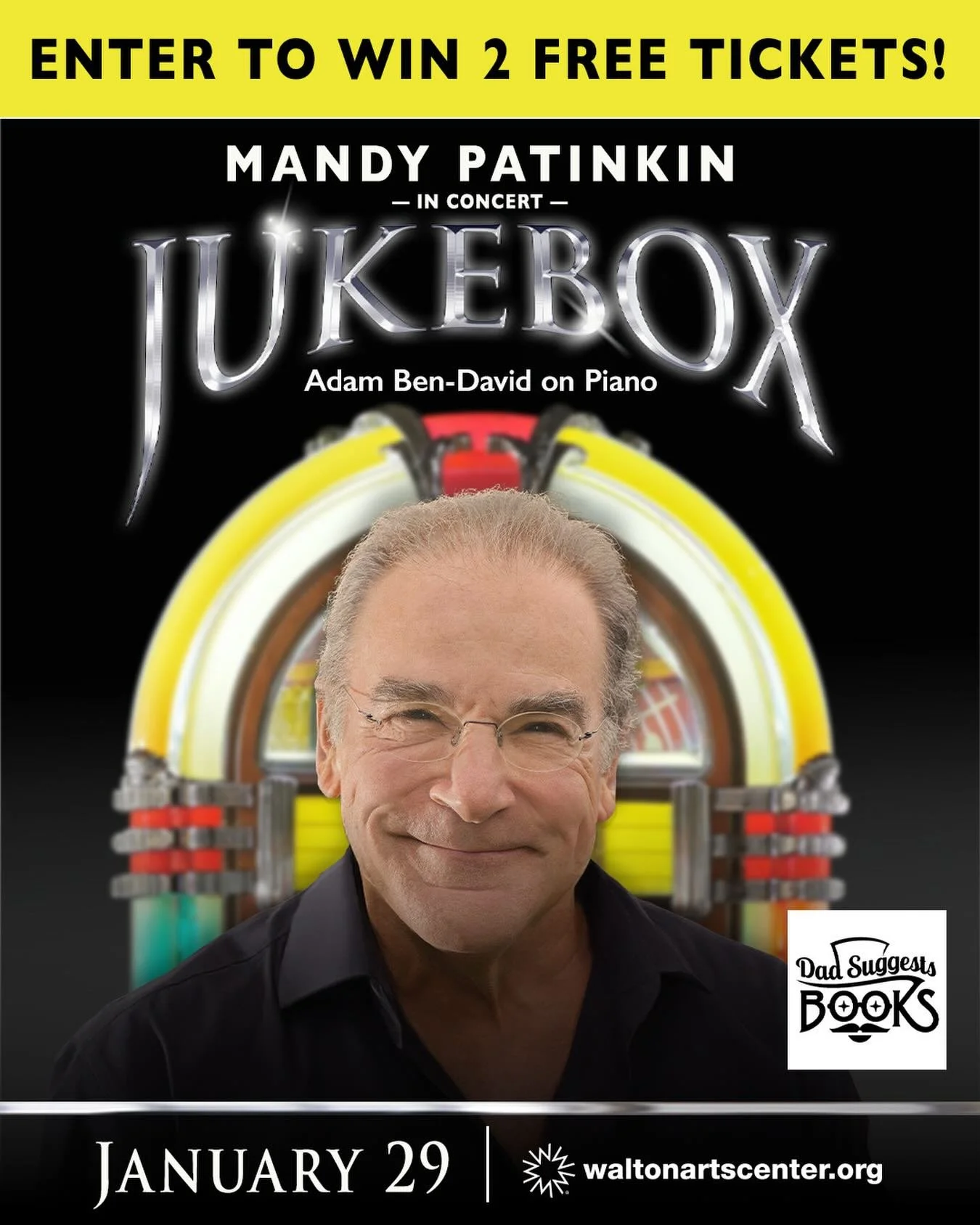 I want my father back you son of a!! 

Music, storytelling, and an unforgettable night at the theater 📚🎶 We&rsquo;re partnering with @Waltonartscenter to give away two tickets to Mandy Patinkin at Walton Arts Center! To enter, follow both accounts,