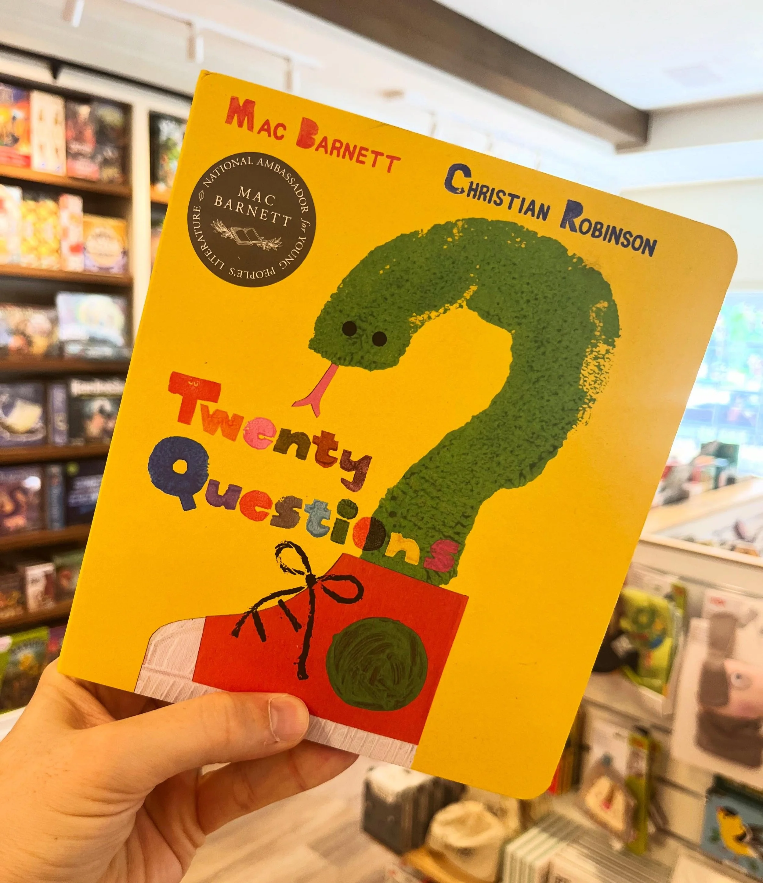 One of the most brilliant picture books is making the very savvy move to board book format soon. Mac Barnett and Christian Robinson&rsquo;s Twenty Questions gets released as a board book on May 12th. Well played @candlewickpress 

This book absolutel