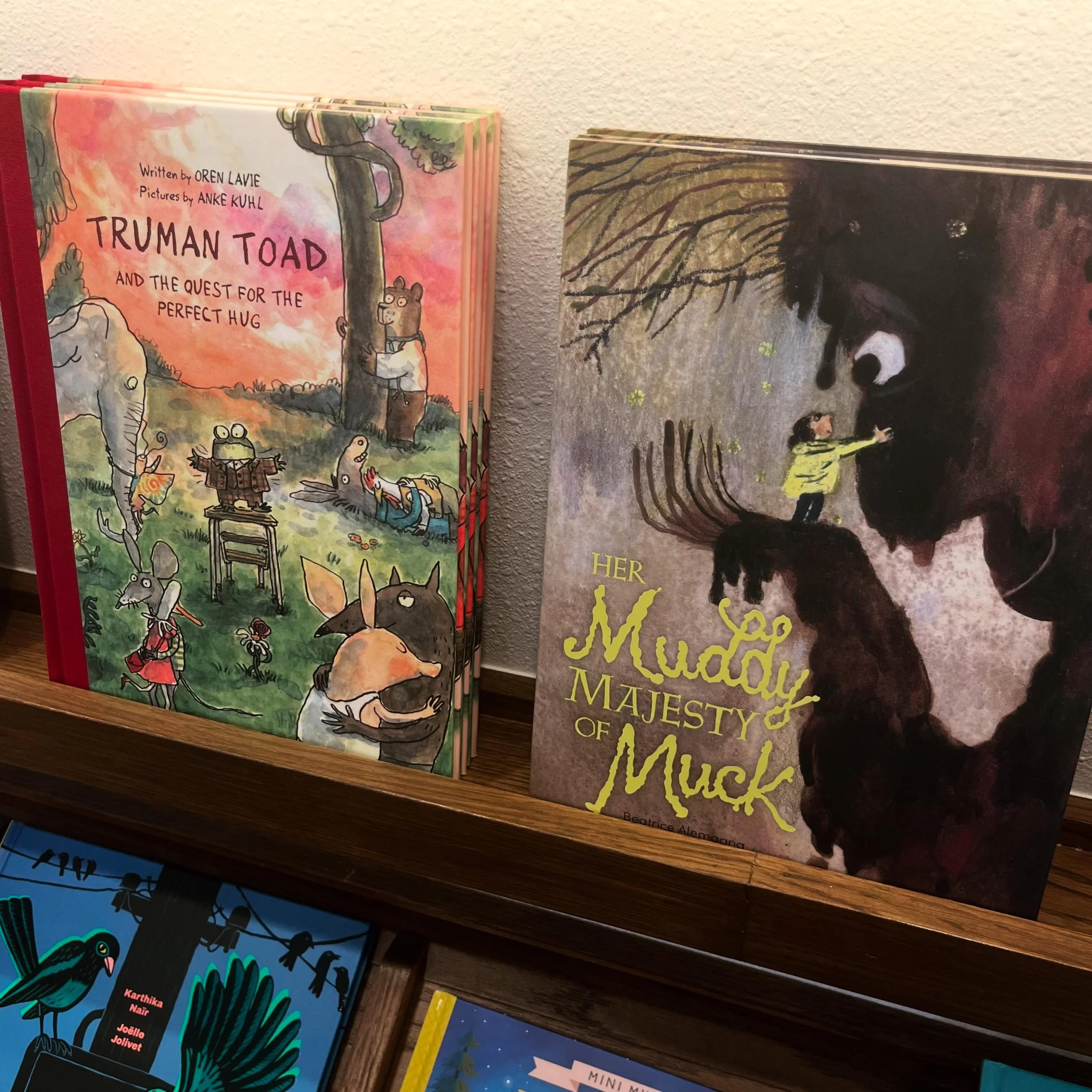 2 picture books I&rsquo;ve really loved recently! Truman Toad and the Quest for the Perfect Hug and Her Muddy Majesty of Muck. And I must say they both have pretty great titles too don&rsquo;t they?

I saw that Her Muddy Majesty of Muck has an altern