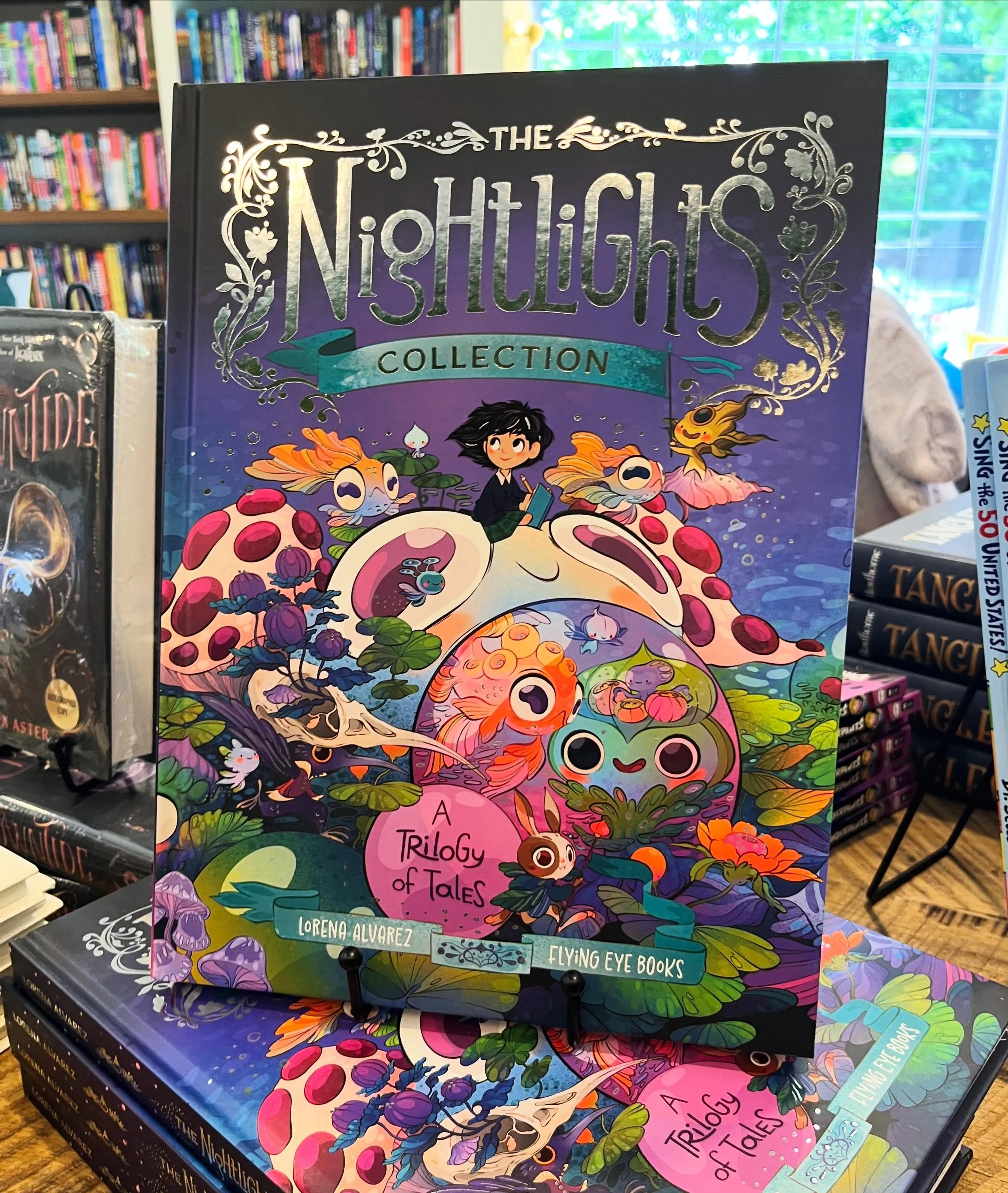 I am so excited that @flyingeyebooks published this special edition of the Nightlights trilogy from @artichoke_kid Lorena Alvarez! It&rsquo;s the 10th anniversary of Nightlights - and this thing is beautiful. And it&rsquo;s the first release of the f