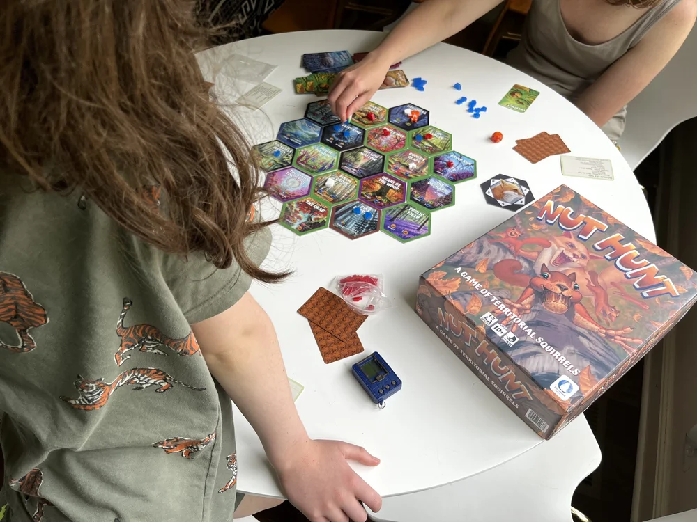 Family Board Game Nut Hunt Soon on Kickstarter Dad Suggests
