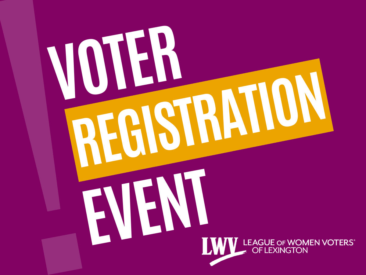 Voter Registration at Lexington Roots and Heritage Festival
