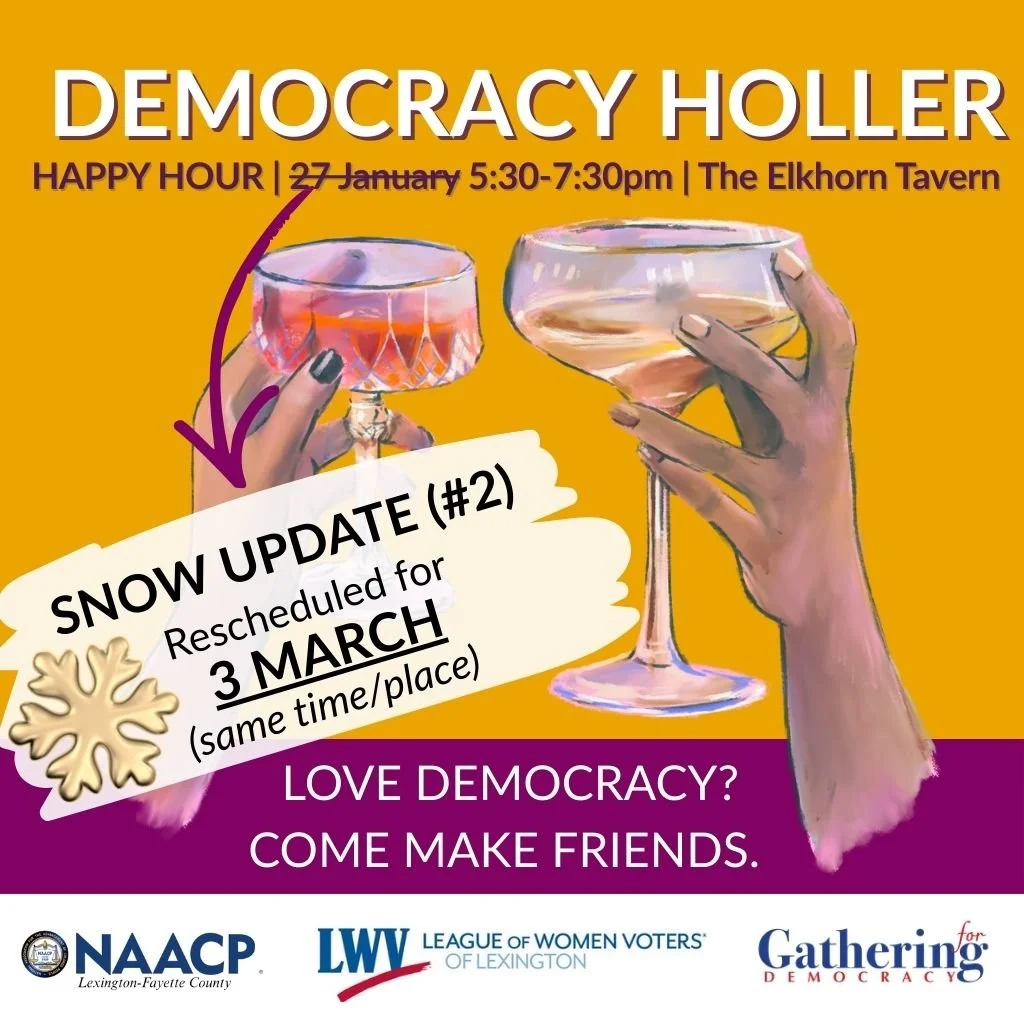 Democracy Holler (Rescheduled!)