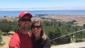 Adam and wife Katie - California coast near Morro Bay