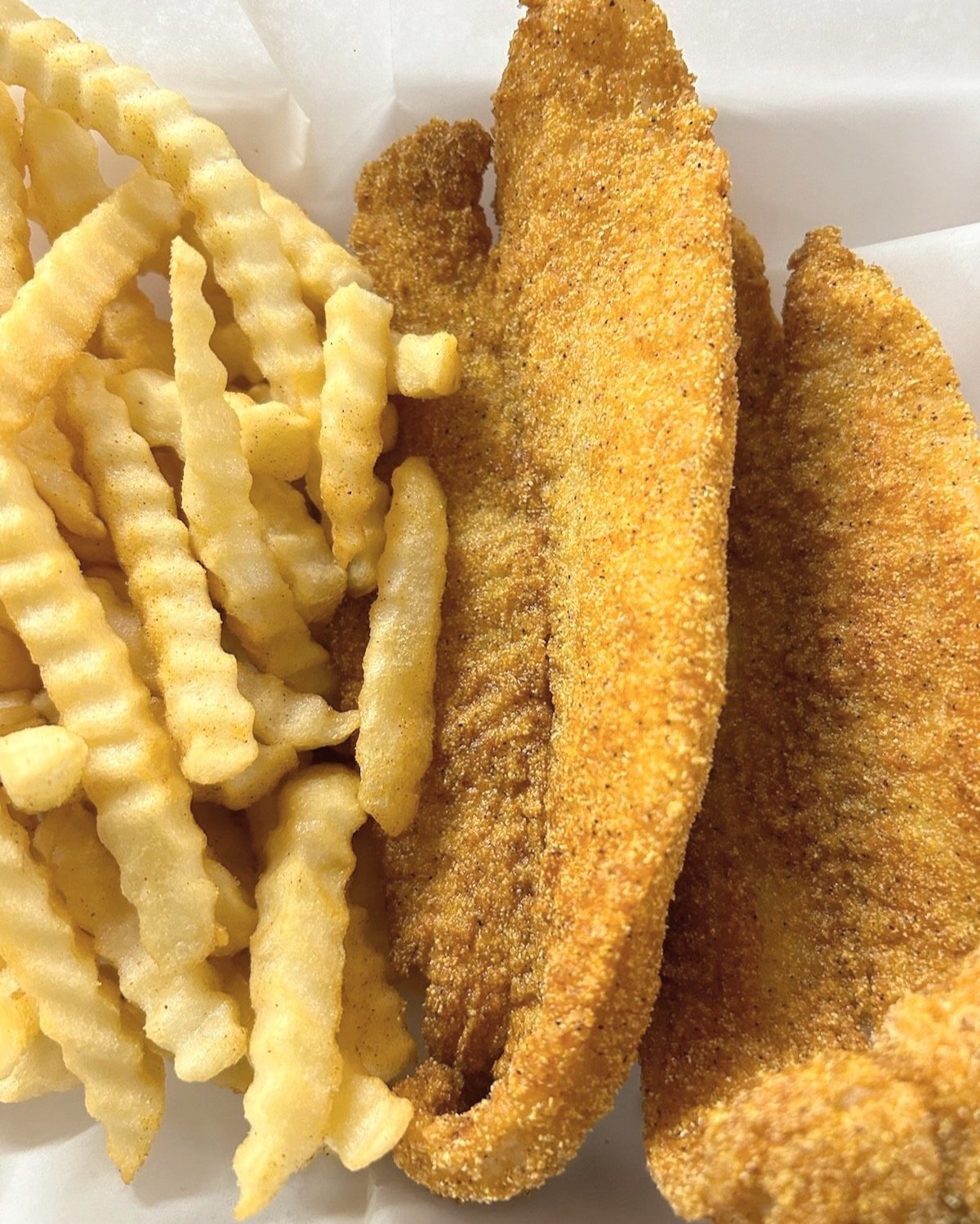   2PC CATFISH FILLETS W/FRIES  