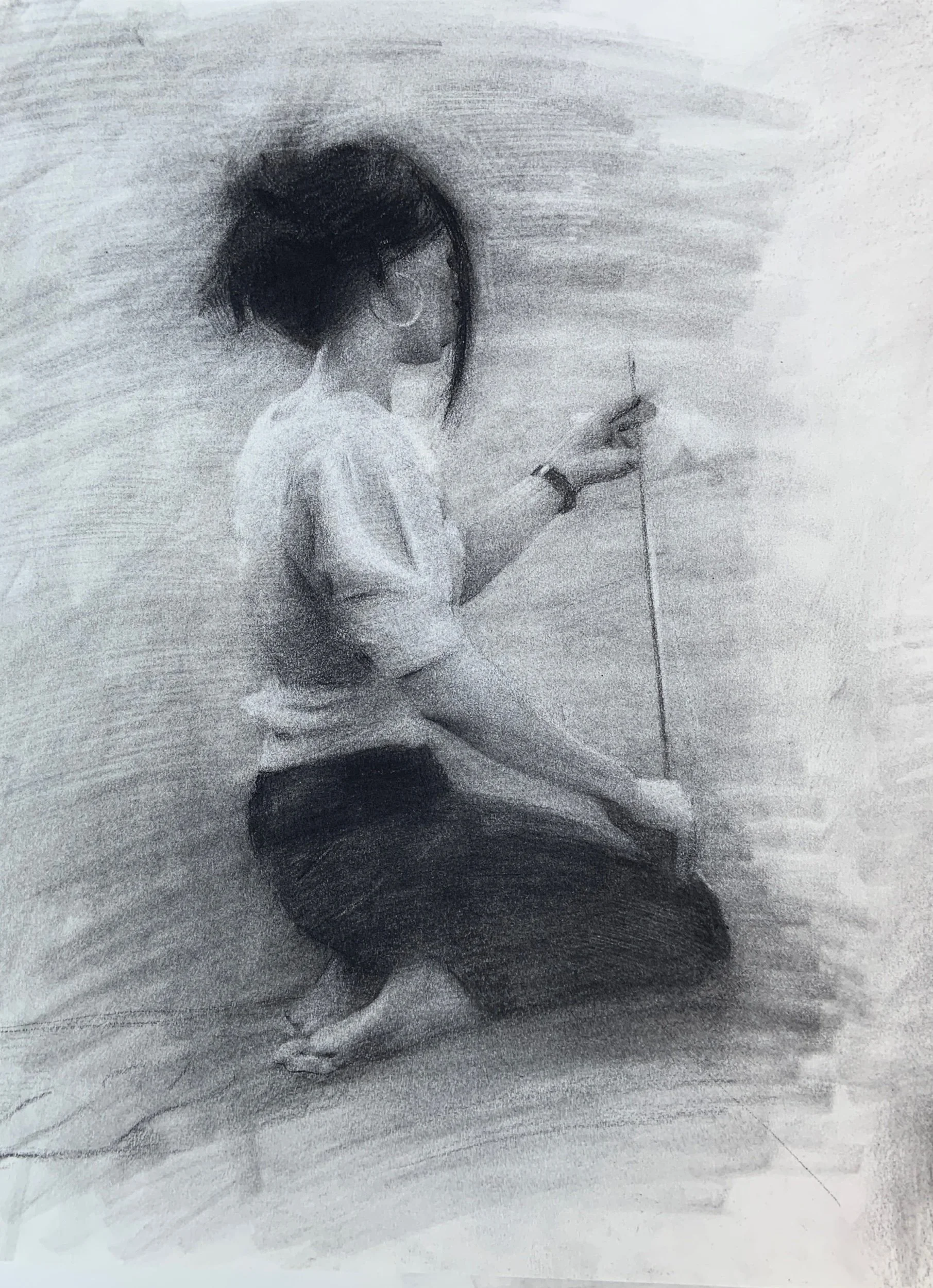 The Musician Charcoal Study | $750