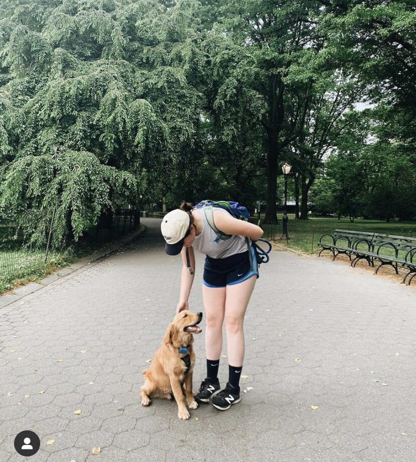 girl and dog in central park (Copy) (Copy)