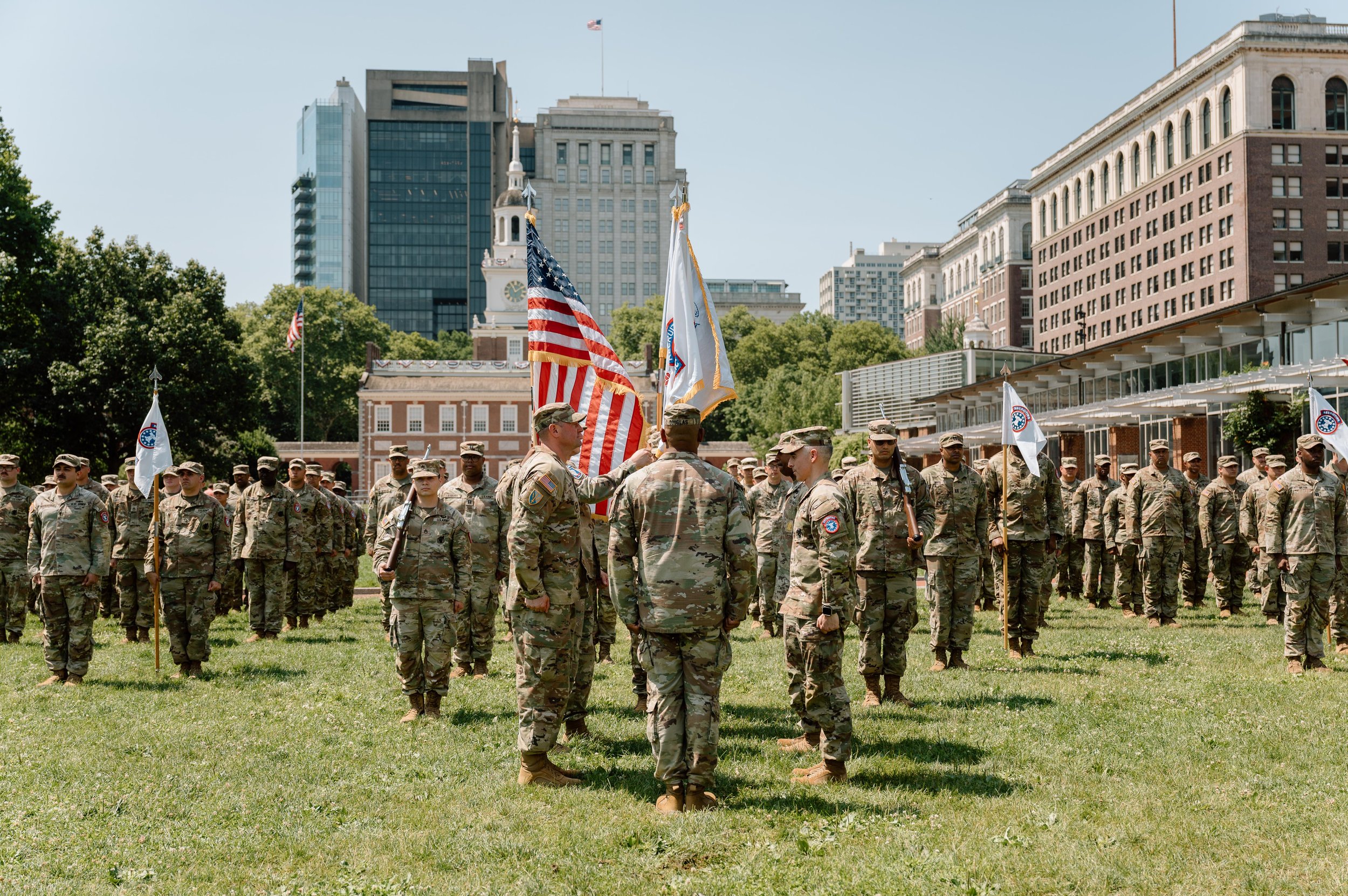 An Army Change of Command at the Liberty Bell | Philadelphia Military Photographer