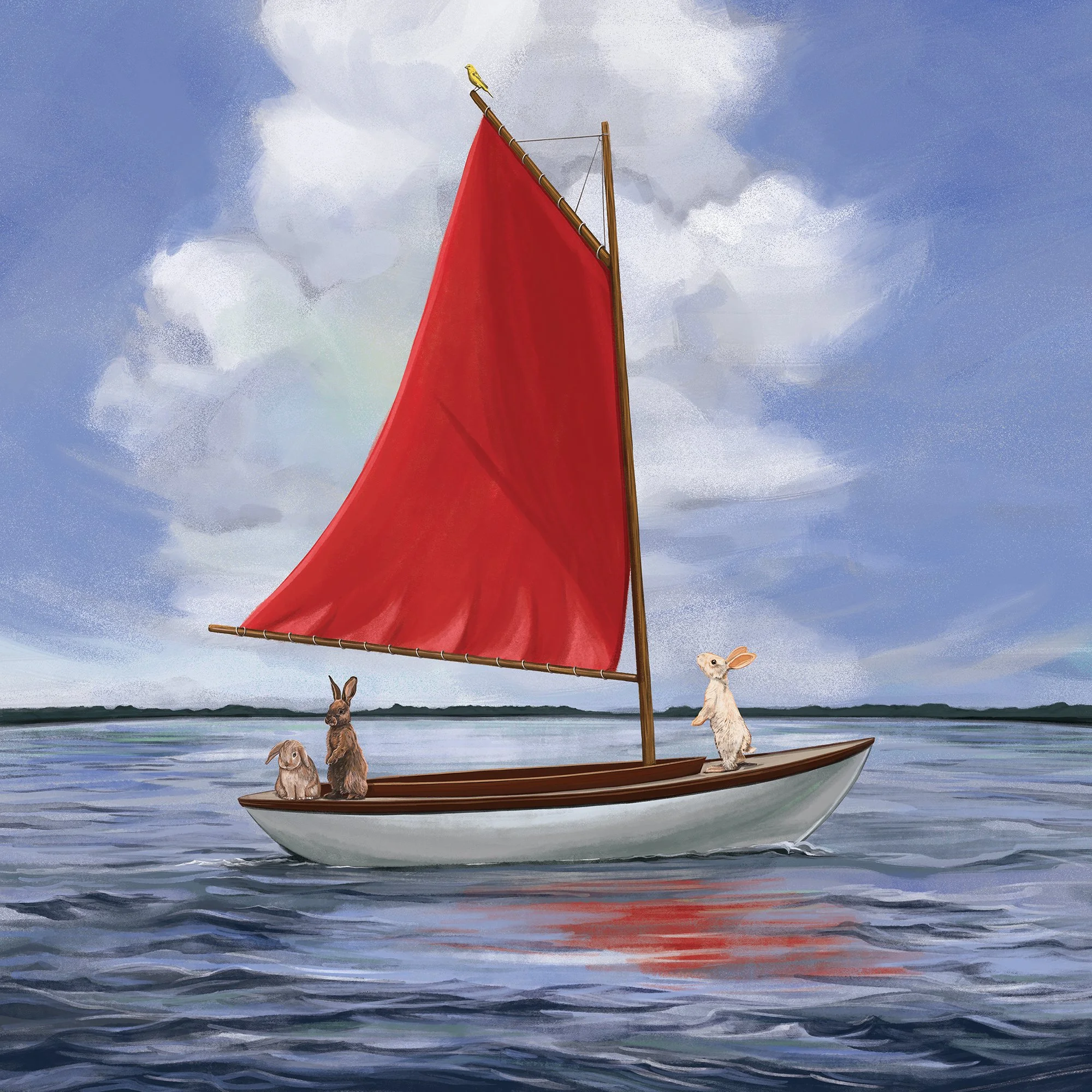 Travellers IX, 2023. Digital Painting, 22x22 inches.