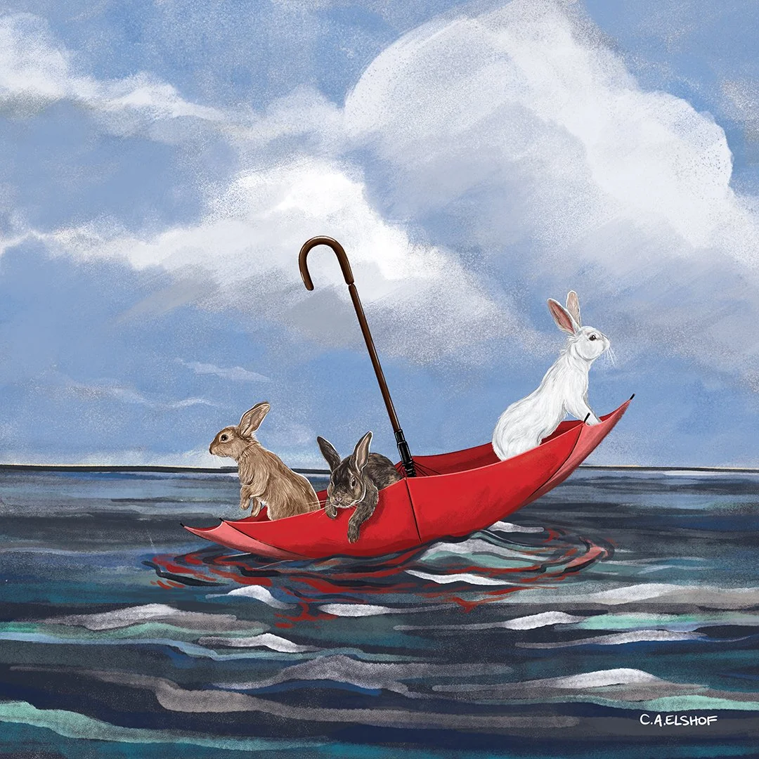 Travellers V, 2020. Digital Painting, 14x14"