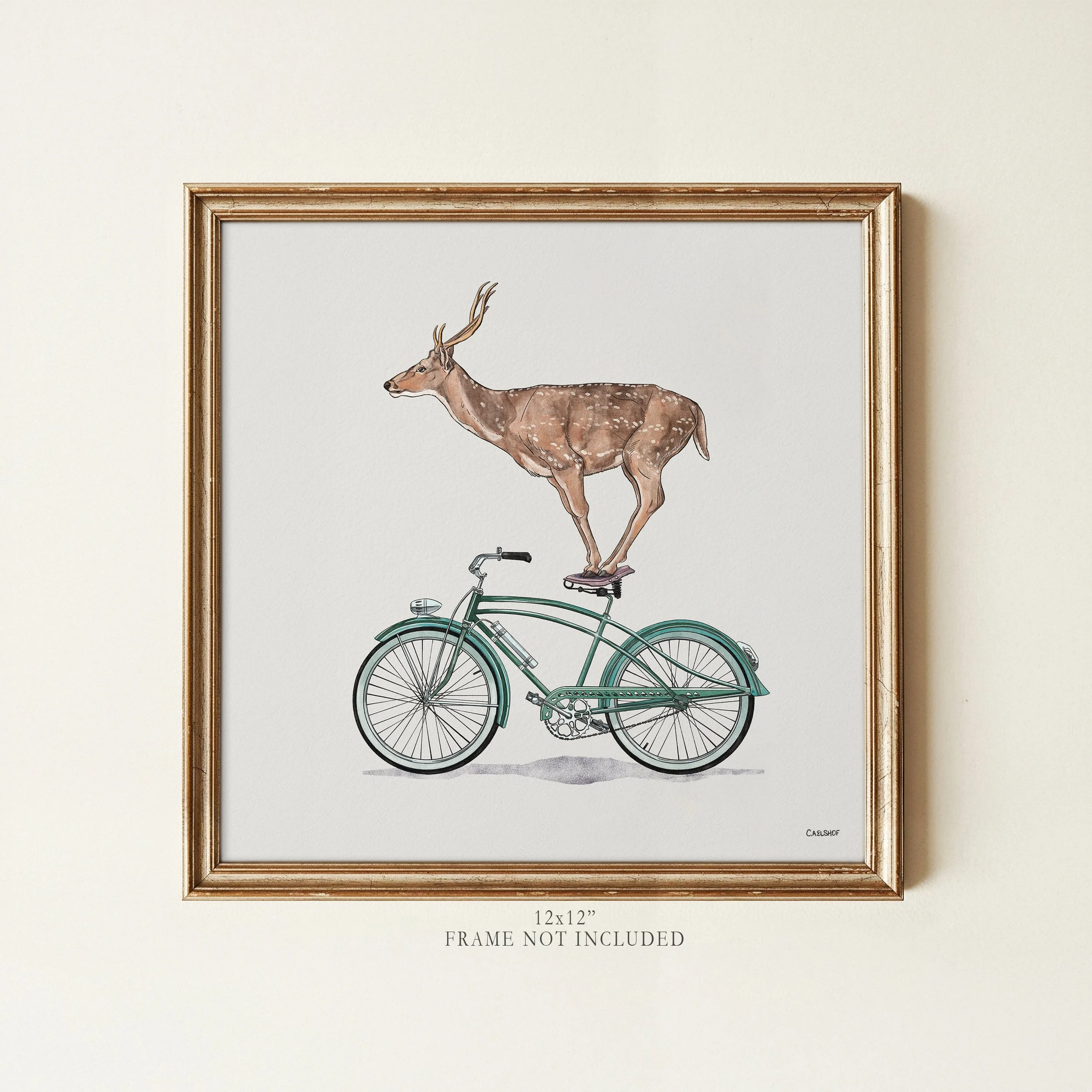 deer_on_bicycle-12x12-framed.jpg