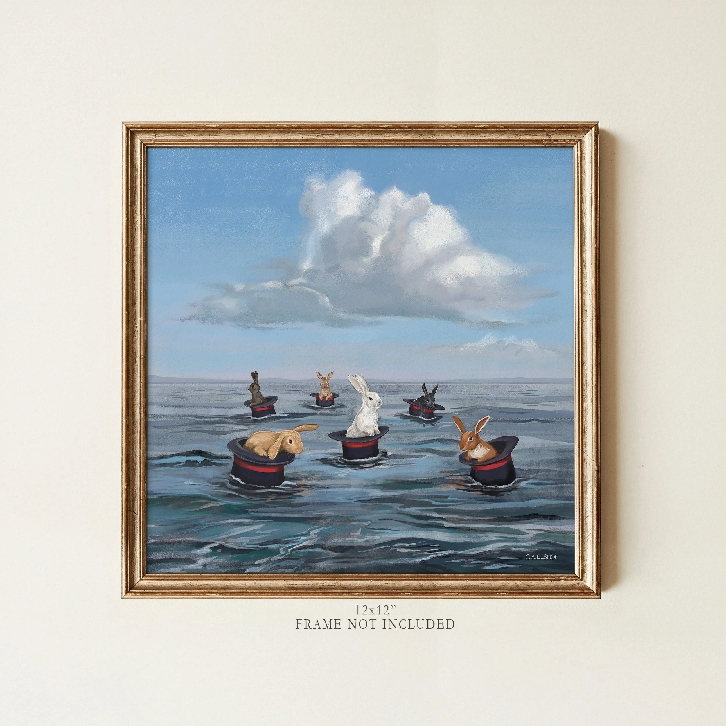 the magicians rabbits-12x12-framed.jpg