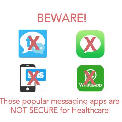 These apps are NOT HIPAA-compliant