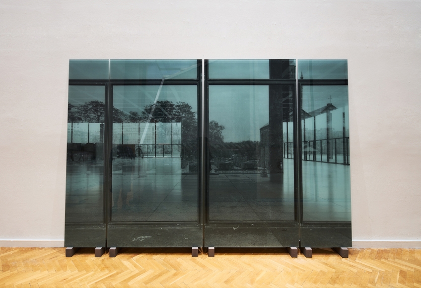 Kota Ezawa, installation view, The Crime of Art , SITElab, SITE Santa Fe, NM. Photo: Jeff Goldberg / ESTO