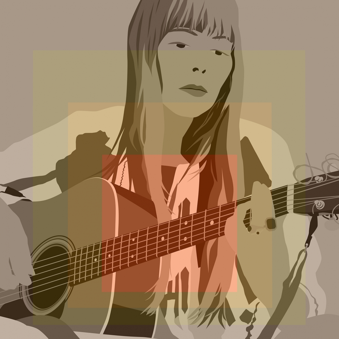 Kota Ezawa, Modernist Folksong , 2017, duratrans transparency and LED lightbox, 30 x 30 inches, 76.2 x 76.2 cm, edition of 5, with 2 AP