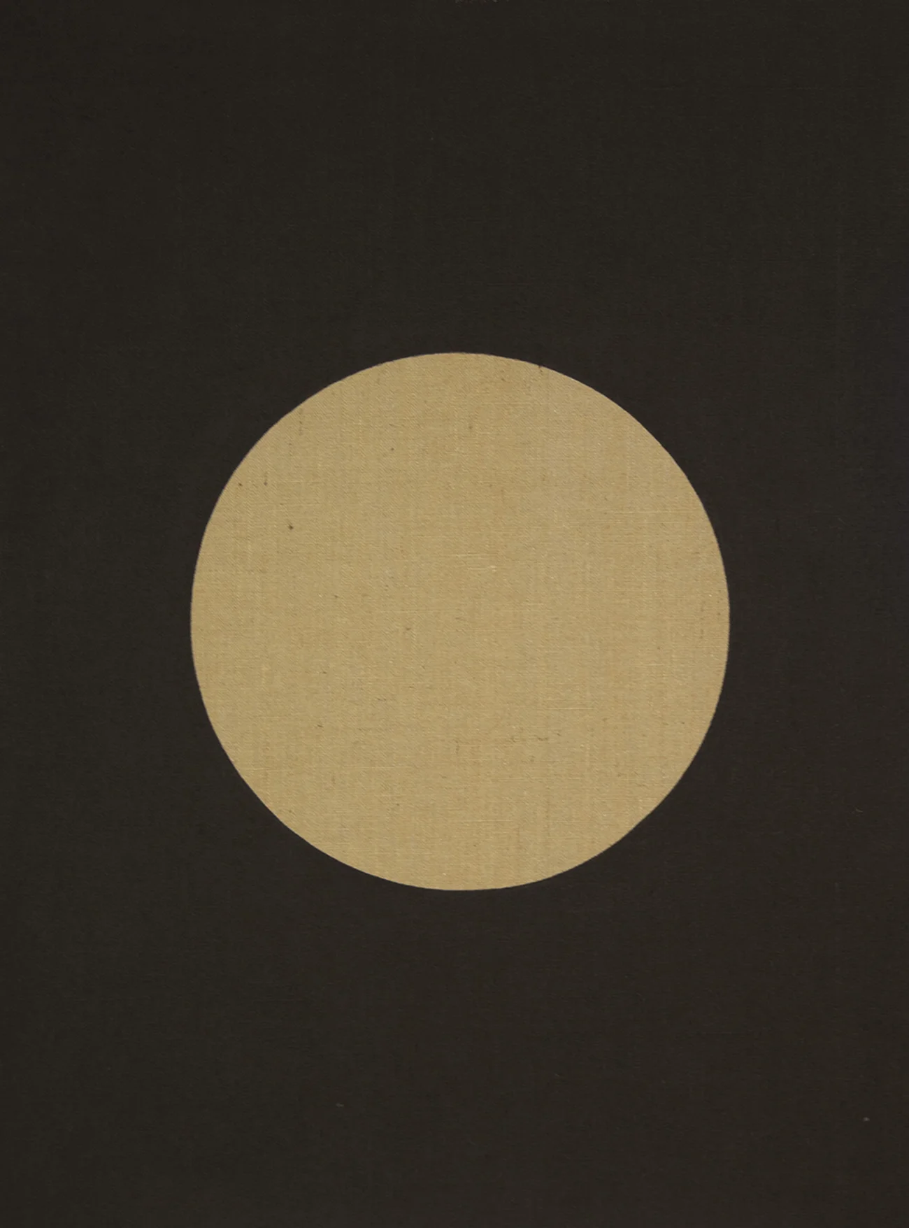 Black (Moon) Exterior Noche , 2018 acrylic on jute 51-1/4 x 38-1/4 inches, 130 x 97 cm ABM104
