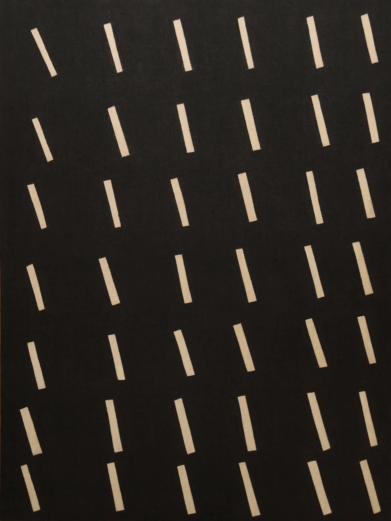 Rain at Night , 2016 acrylic on jute 94-1/2 x 70-7/8 inches, 240 x 180 cm ABM089