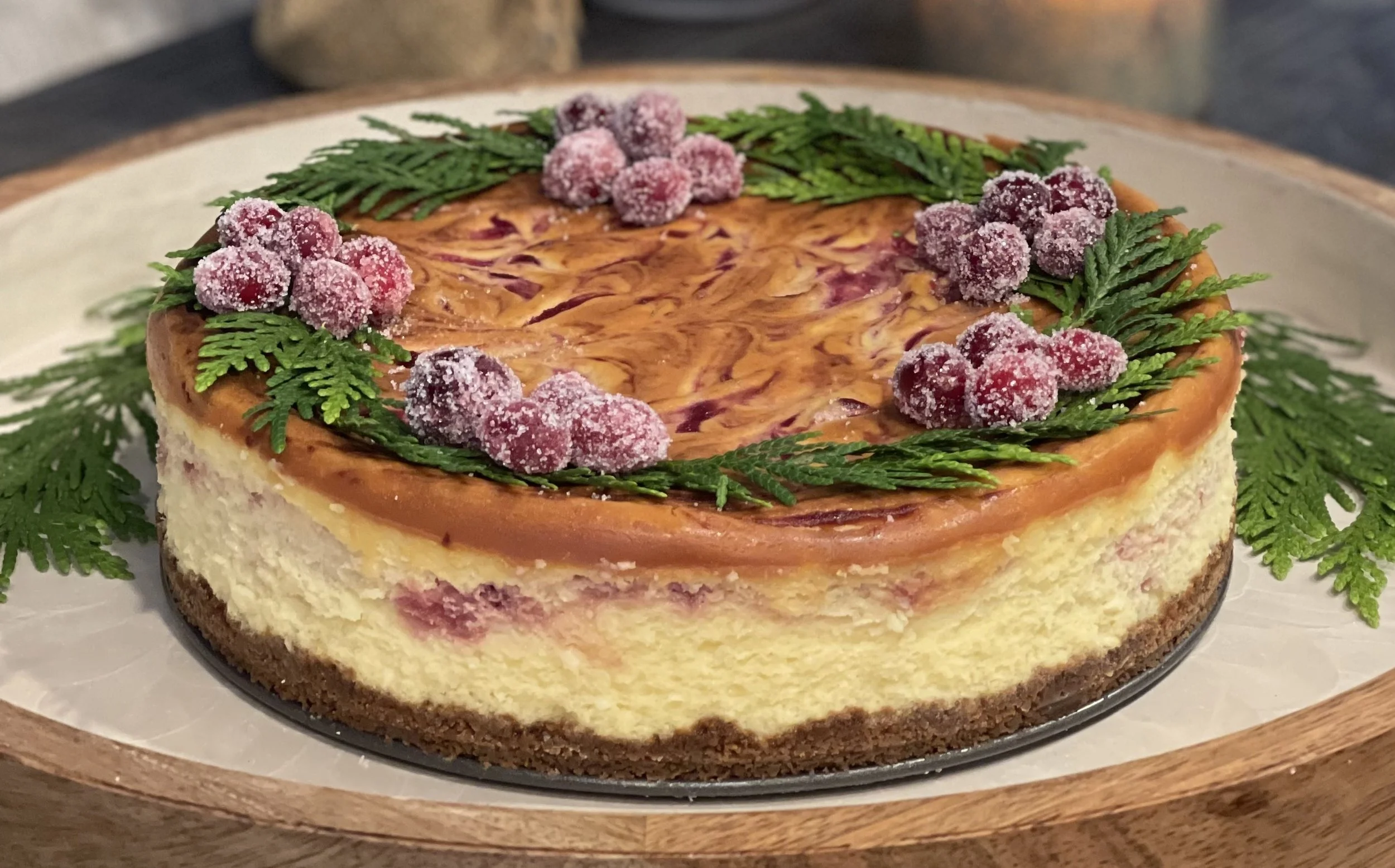 White Chocolate Cranberry Cheesecake2.JPEG