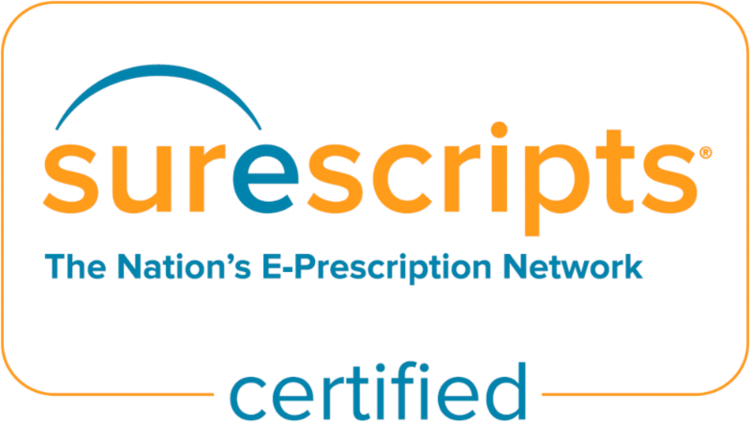 ehr.NXT is certified for Surescripts e-prescribing.